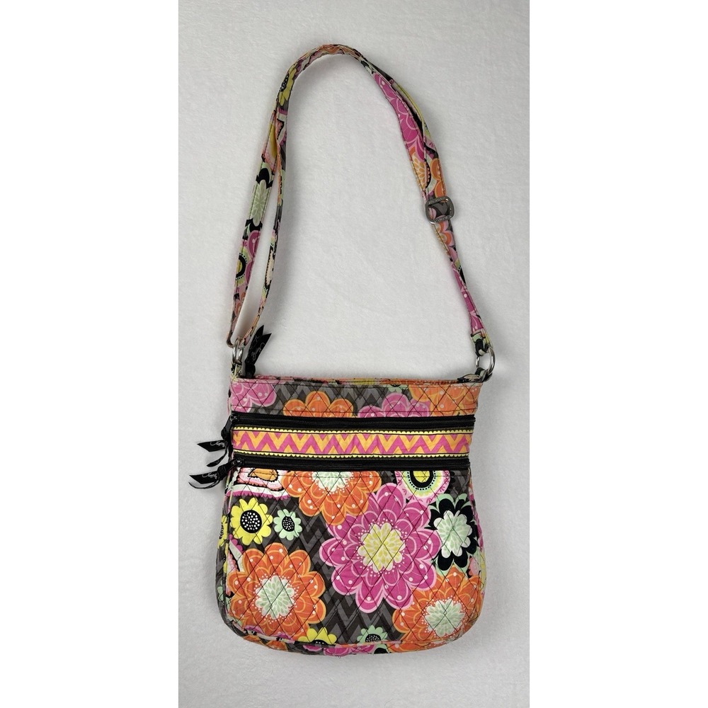 Vera Bradley Floral Crossbody Shoulder Bag Multicolor‎ Quilted Purse
